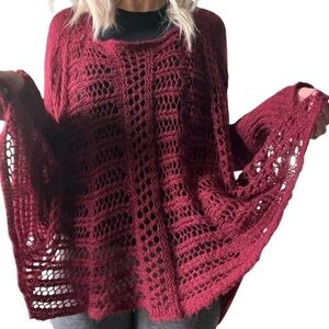 GRACE & LACE Crochet Sweater Size S-L Oversized Boho Festival Beach  Lag…